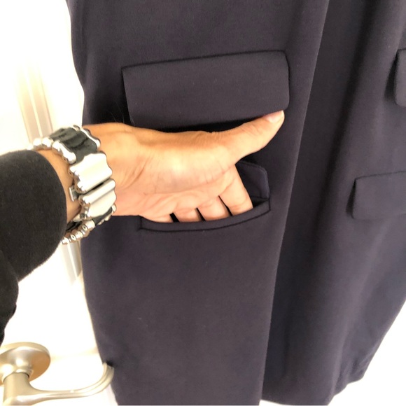 Tory Burch Pencil sheath Dress compression fabric front exposed Zipper pockets M - Picture 6 of 13